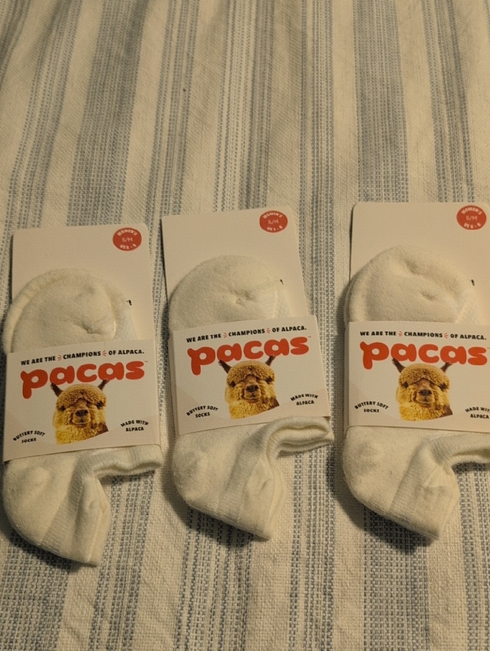 Brand new Women’s White Alpaca Blend Socks - 3 Pairs
